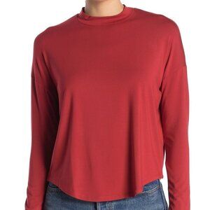 MADEWELL "Tatiana" Mock Neck BNWT Orange Top New
